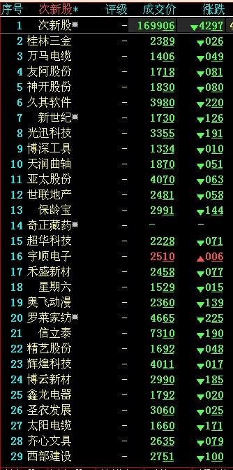 新上市股票解析，崭露头角的股票一览表